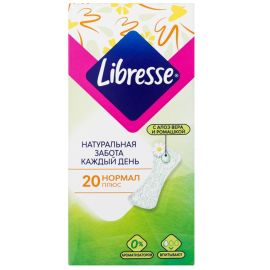 Ամենօրյա միջադիր Libresse Natural Care Pantyliners Normal 20 հատ