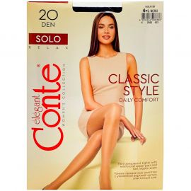 Զուգագուլպա Conte Solo 20 Den 4L Nero