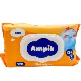 Խոնավ անձեռոցիկ մանկական Ampik 120 հատ