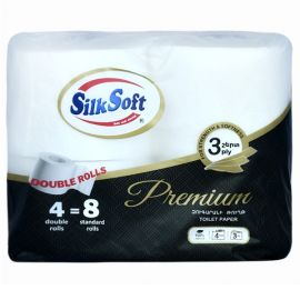 Զուգարանի թուղթ Silk Soft Premium 3 շերտ 4 հատ
