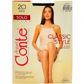 Զուգագուլպա Conte Solo 20 Den 2S Nero