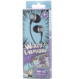 Ականջակալ REMAX RM-512 սև 1,2մ․