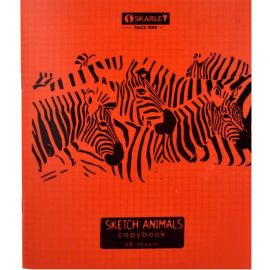 Տետր Skarlet պլաստմասե կազմով 48 թերթ