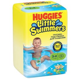 Մանկական տակդիր-վարտիք ջրային Huggies Little Swimmers N3-4 (7-15կգ), 12 հատ