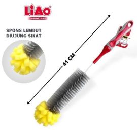 Շիշ լվանալու խոզանակ սպունգե գլխիկով Liao 41սմ D130082
