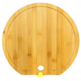 Խոհանոցային տախտակ բամբուկե Ռետինե տակդիրով 36*33*1.5սմ  XZ-4535