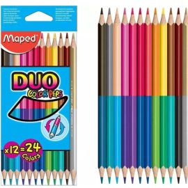Գունավոր մատիտներ Maped Duo 829600 12/24գույն