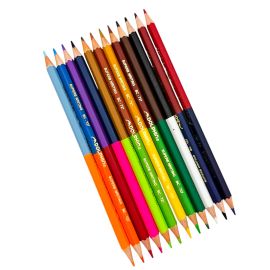 Գունավոր մատիտներ Dolphin երկկողմանի BC-727 12/24 հատ