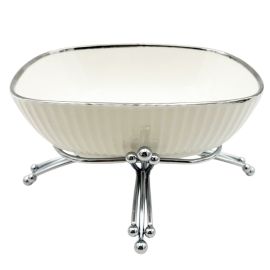 Մրգաման Մետաղական տակդիրով Արծաթագույն Օվալ XZ-6444