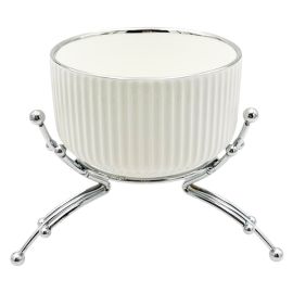 Մրգաման Մետաղական տակդիրով Արծաթագույն Կլոր XZ-643