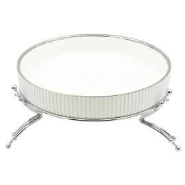 Մրգաման Մետաղական տակդիրով Արծաթագույն Կլոր XZ-6441