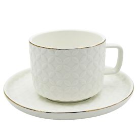 Բաժակ Կերամիկական 6 Հատ Տակդիրով Թեյ XZ-6474