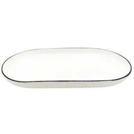 Ափսե կերամիկական Մուգ եզրերով 20սմ XZ-6455