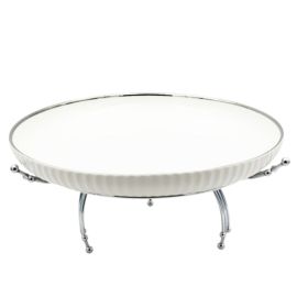 Մրգաման Մետաղական տակդիրով Արծաթագույն Կլոր Ցածր XZ-6439