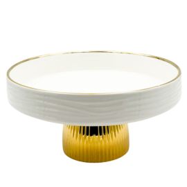 Մրգաման Կերամիկական Ոսկեգույն եզրերով Կլոր 20սմ XZ-6465