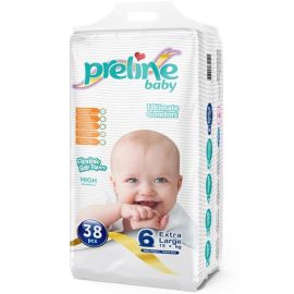 Մանկական Տակդիր Preline Baby Extra Large N6 (15+կգ) 38 հատ