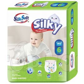 Մանկական տակդիր Silk Soft (Silky) N6 XL (15-30 կգ), 40 հատ