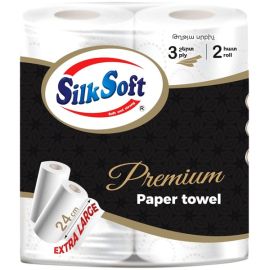 Թղթե սրբիչ Silk Soft Premium 2հատ 3շերտ