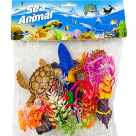 Խաղալիք կենդանիների հավաքածու ծովային 10 հատ