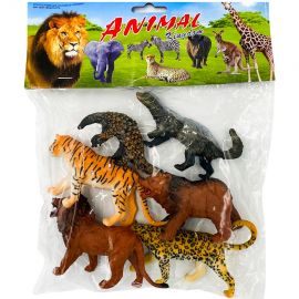 Խաղալիք կենդանիների հավաքածու վայրի 6 հատ