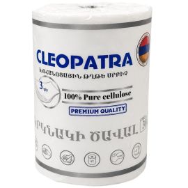 Թղթե սրբիչ Cleopatra 1հատ 3շերտ 30մ