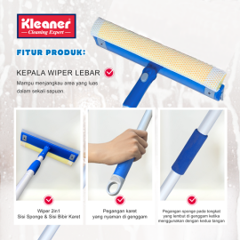 Ապակի մաքրող մոպ Kleaner երկկողմանի KB2203 31*110-180սմ