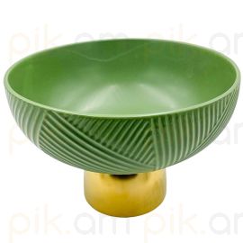 Մրգաման կերամիկական աբստրակտ խակի կանաչ N10 25սմ