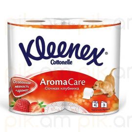 Զուգարանի թուղթ Kleenex Aromа Care ելակ