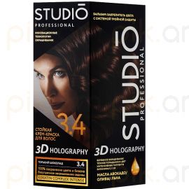 Մազի ներկ «Studio» №3.4 Горький шоколад