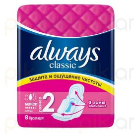 Կանացի միջադիր Always Classic Maxi 8 հատ