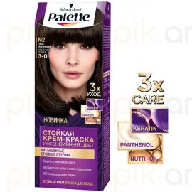 Մազի ներկ «Schwarzkopf Palette» №N2 Тёмно-каштановый