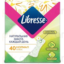
Ամենօրյա միջադիր Libresse Natural Care Pantyliners Normal 40 հատ
