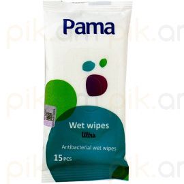 Խոնավ անձեռոցիկ Pama հակաբակտերիալ 15 հատ