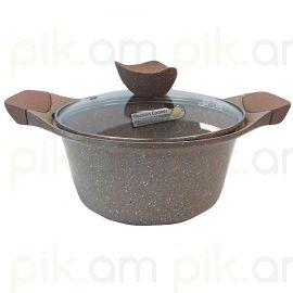 Կաթսա գրանիտե դարչնագույն Reason Cooker 28 սմ XZ-459