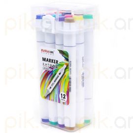 Նկարչական մարկերների հավաքածու Zuixua 12 գույն