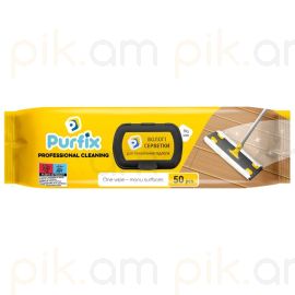 Խոնավ Անձեռոցիկ Purfix Հատակ Մաքրելու Համար 50 հատ