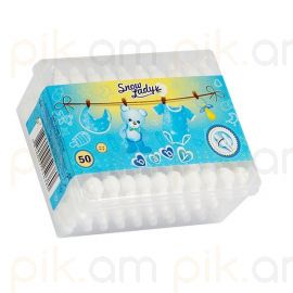 Բամբակյա փայտիկներ Snow Lady մանկական 50 հատ