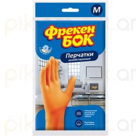 Ռետինե ձեռնոցներ Фрекен Бок նարնջագույն M