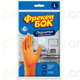 Ռետինե ձեռնոցներ Фрекен Бок նարնջագույն L