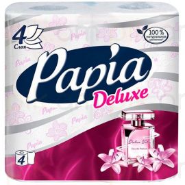 Զուգարանի թուղթ Papia Deluxe 4 հատ 4 շերտ