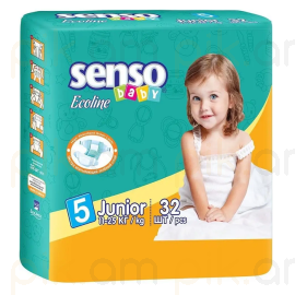 Մանկական տակդիր Senso Baby Ecoline Junior N5 (11-25կգ), 32 հատ