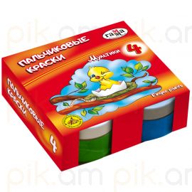 Ներկ մատերով ներկելու Гамма "Мультики" 4 գույն 50մլ