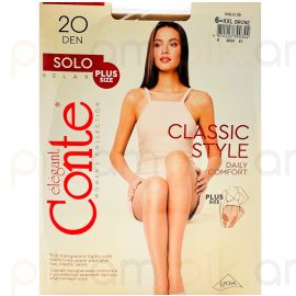 Զուգագուլպա Conte Solo 20 Den 6 XXL Bronz