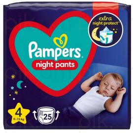 Մանկական տակդիր-վարտիք գիշերային Pampers Night Pants N4 (9-15կգ), 25 հատ