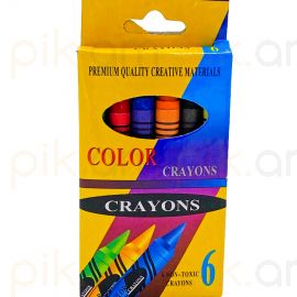 Յուղամատիտներ գունավոր Crayons S-2006A 6 գույն