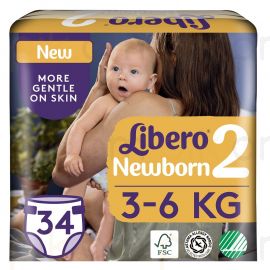 Մանկական տակդիր Libero Newborn N2 (3-6կգ), 24 հատ