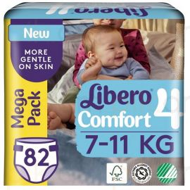 Մանկական տակդիր Libero Comfort N4 (7-11կգ), 82 հատ