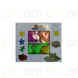 Կինետիկ ավազ տուփով DLY 2 գույն 450 գրամ