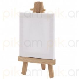 Նկարչական սպիտակ կտավ մոլբերտով 08*10սմ