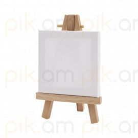 Նկարչական սպիտակ կտավ մոլբերտով 08*08սմ